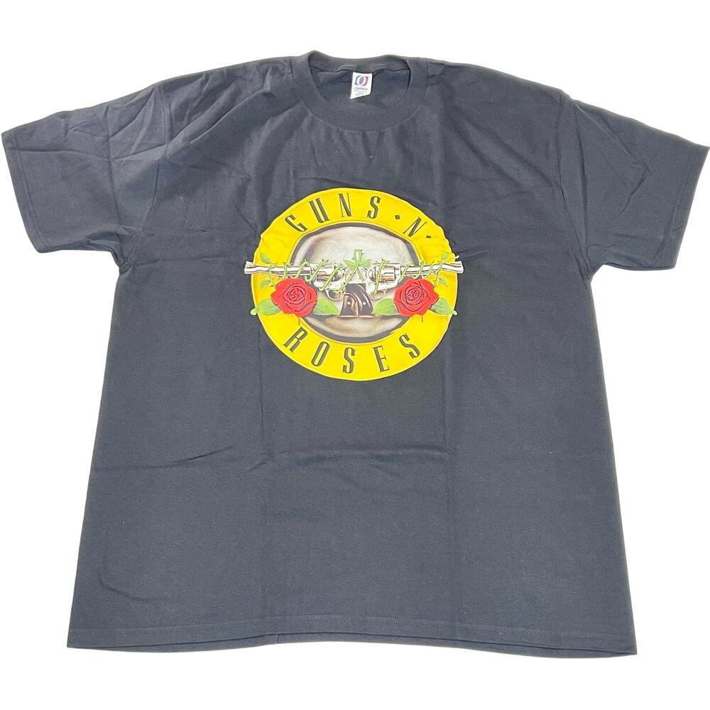 Guns N Roses Revolvers Thorns Black Graphic T-Shirt Adult Size XL Rock Metal New